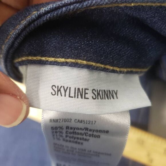 Paige Women's Skyline Skinny Blue Jeans Size 27 - Picture 9 of 14